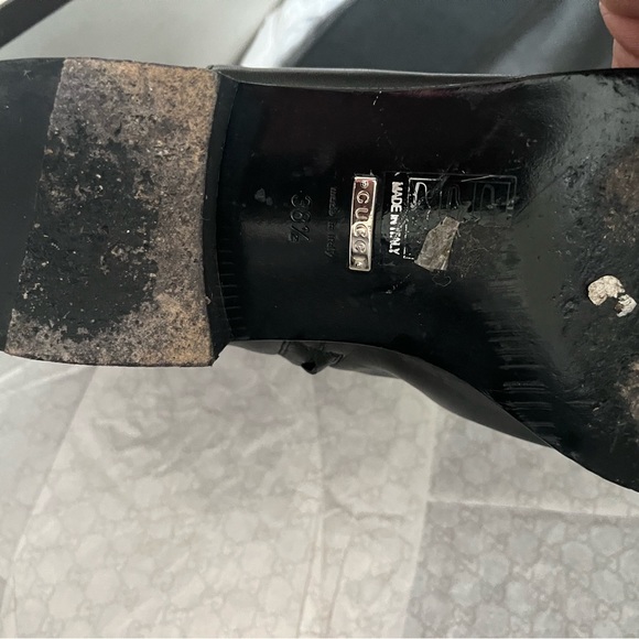 Beautiful over the knee GUCCI genuine leather black boots - Picture 6 of 6